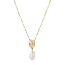 Tutti & Co Freshwater Pearl Necklace Gold