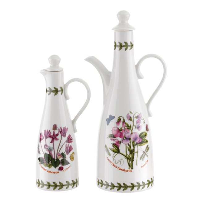 Portmeirion Pottery Botanic Garden Oil & Vinegar Bottles