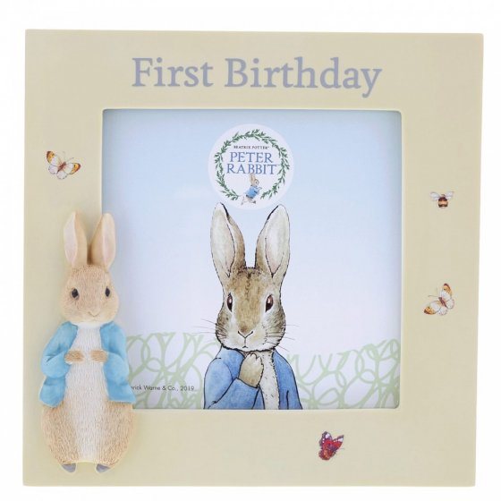 Peter Rabbit First Birthday Photo Frame