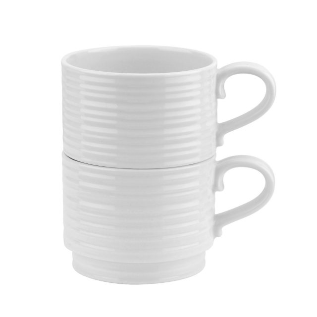 Portmeirion Pottery D/C   CPW Stackable Mugs Set 2