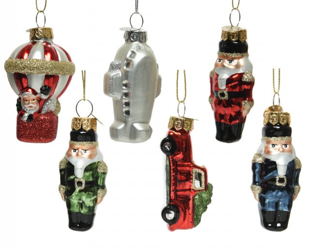 Nutcracker Glass Christmas Tree Decoration