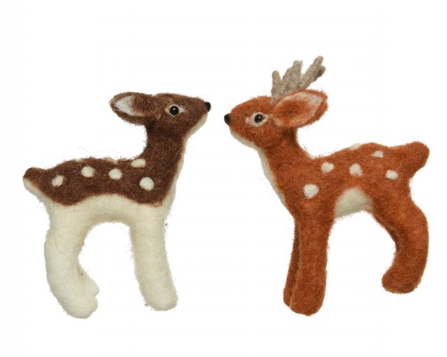Wool Deer Decoration (Single)