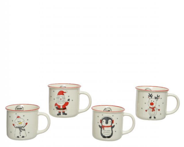 Christmas Porcelain Mug - Assorted Designs