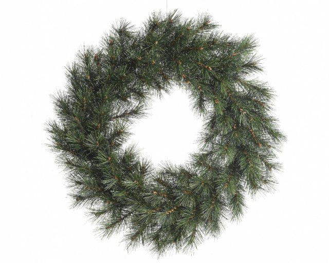 Malmo Wreath Frosted Indoor - Green/White