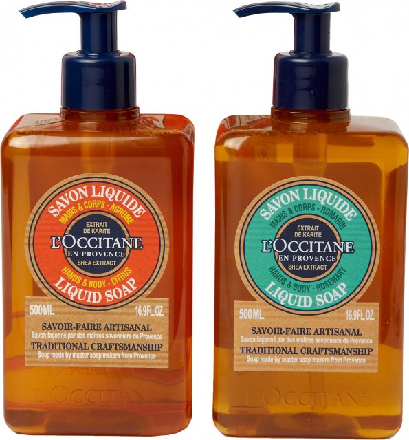 L'Occitane Shea Citrus & Rosemary Liquid Soap Duo
