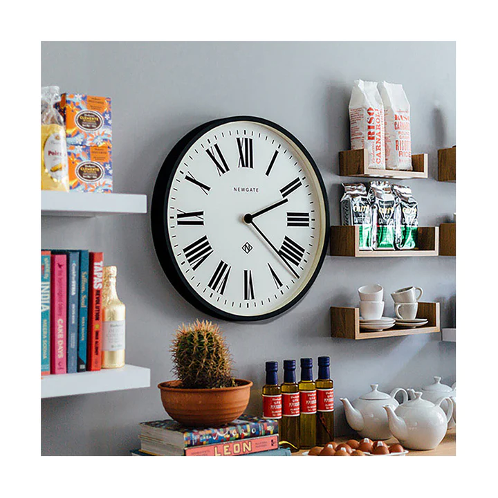 Newgate Number One Italian Wall Clock - Black | At Portmeirion