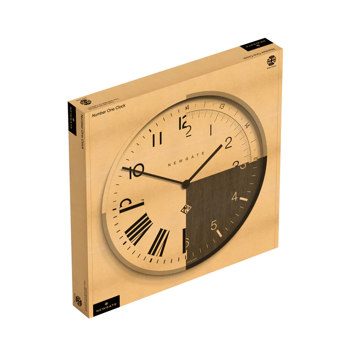 インテリア時計 NEWGATE / Number One Clock BLACK Newgate Number One Italian Wall Clock - Black | At Portmeirion