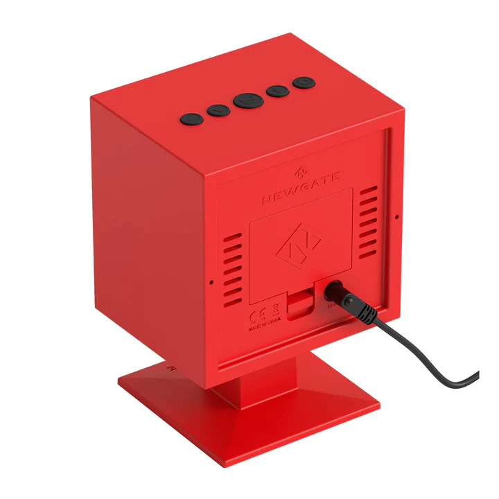 Newgate Monolith LCD Alarm Clock - Red | At Portmeirion Online