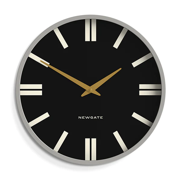 Newgate Universal Wall Clock Plaza Dial - Grey