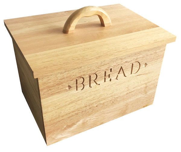 Stow Green Beechwood Lidded Bread Bin