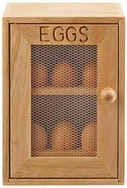 Stow Green Egg Cupboard Mesh Front Bamboo 25x18x13cm
