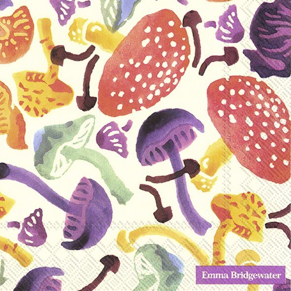 Emma Bridgewater Napkins Wild Mushrooms Cream