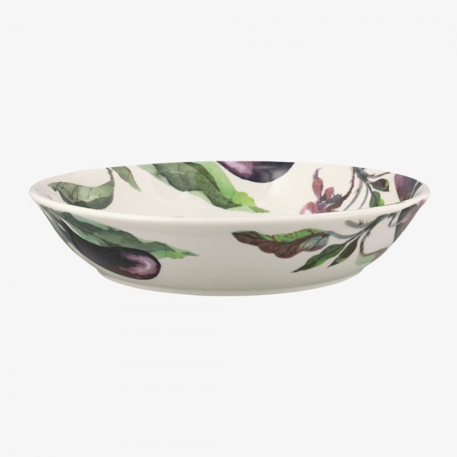 Emma Bridgewater Aubergine & Flowers Medium Pasta Bowl Portmeirion