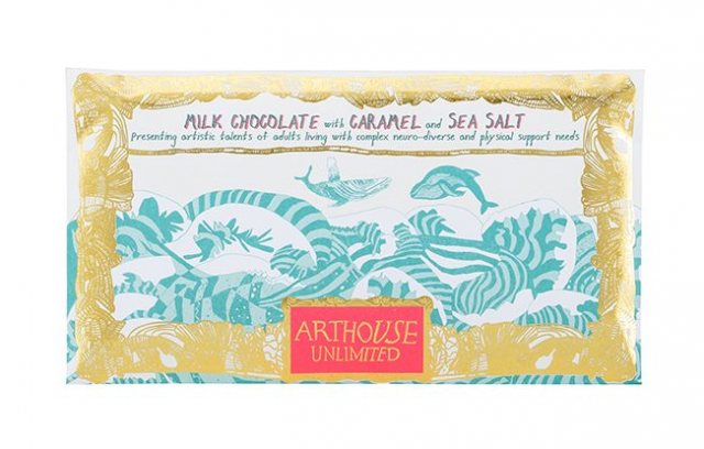 Arthouse Unlimited Swim With Whales Milk Chocolate with Caramel and Sea Salt