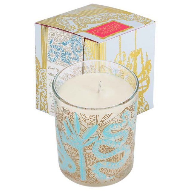 Arthouse Unlimited Enchanted Plant Wax Candle (Amber & Tonka Bean)