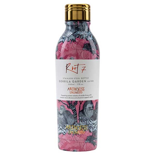 Arthouse Unlimited Gorillas Insulated Water Bottle 500ml