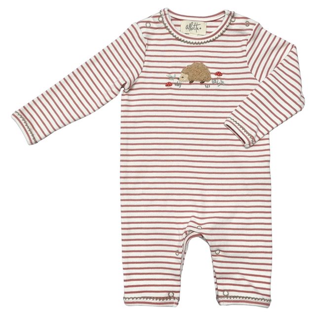 Albetta Henri Hedgehog Applique Babygro