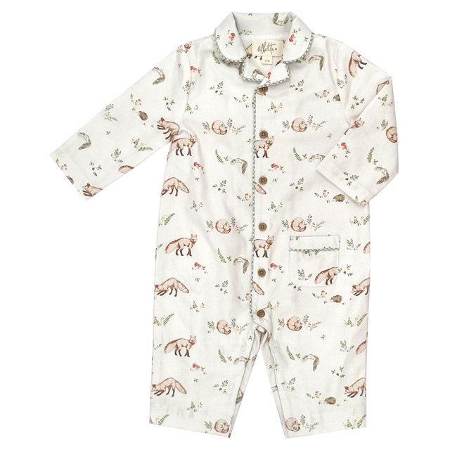 Albetta Printed Woodland Brushed Romper