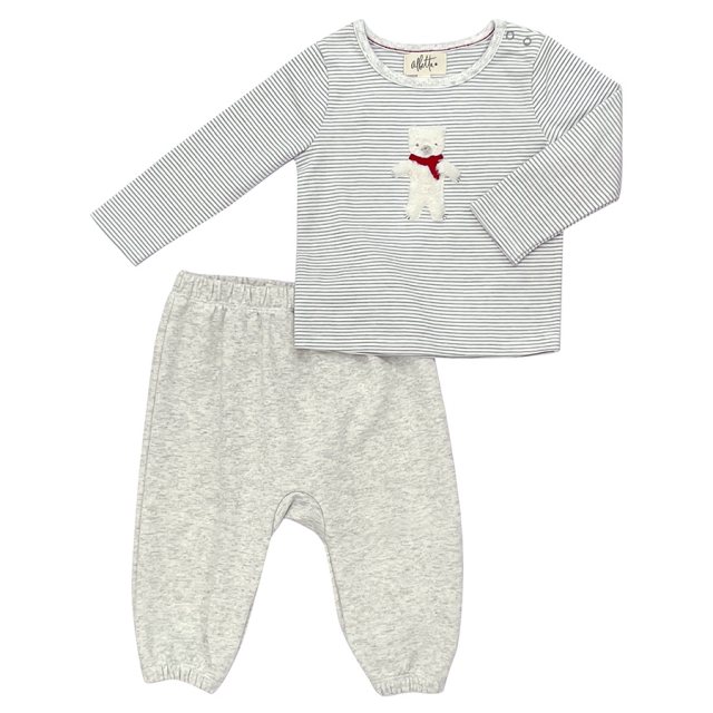 Albetta Fur Polar Bear Jogger Set 6-12 months