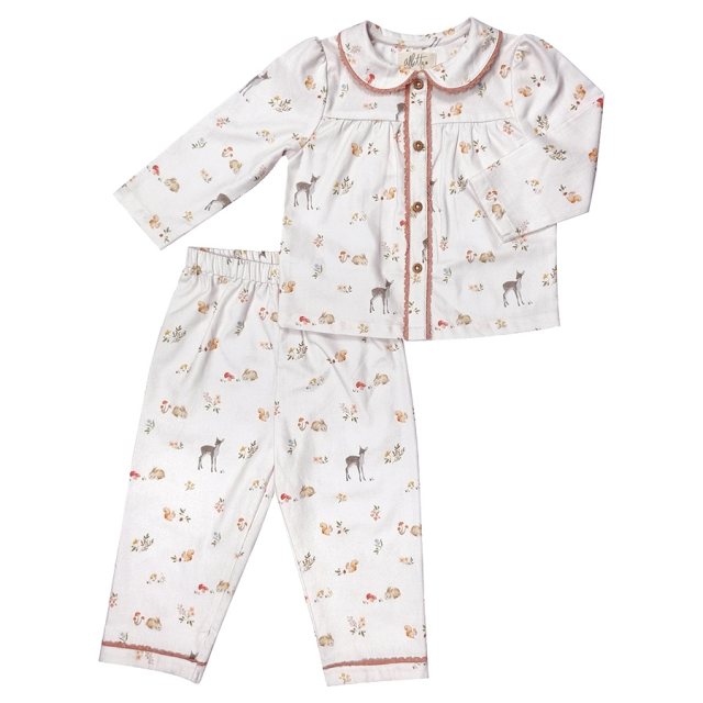 Albetta Printed Fawn Brushed Pyjamas 6-12 months