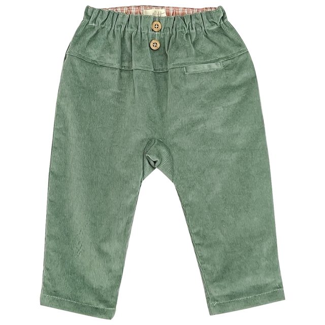 Albetta Forest Green Cord Pull Up Trousers 12-18months