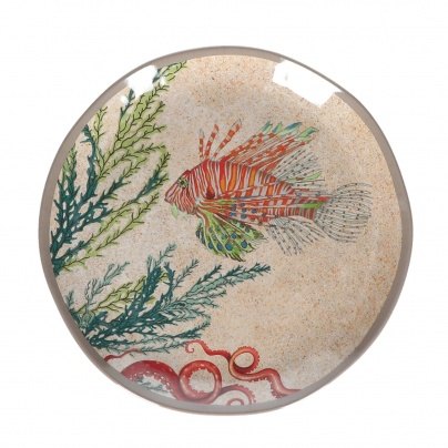 Rose & Tulipani Sea Life Set of 2 Salad Plates Melamine