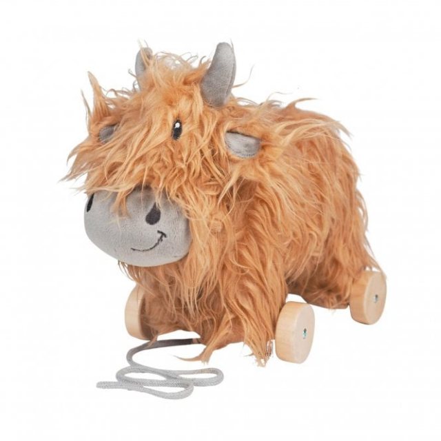 Hubert Highland Cow Pull Along Toy