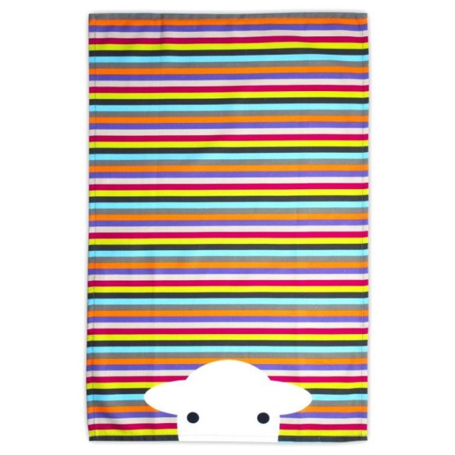 Herdy Peep Stripe Tea Towel