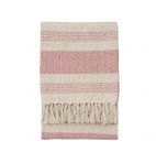Blush Pink Stripe Throw