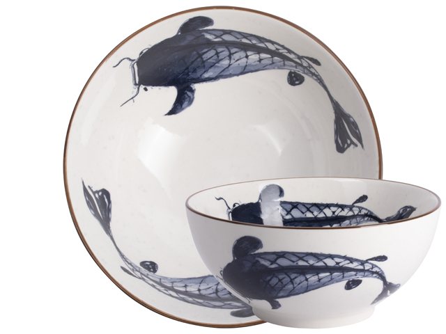 ECP Designs Limited Talking Tables Bon Appetit Stripe Enamel Bowl - 16cm