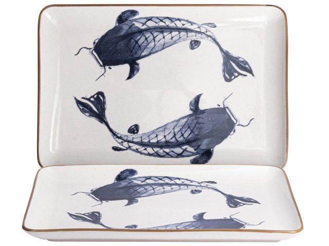 ECP Designs Limited Talking Tables Bon Appetit Enamel Plate Fish - 20cm