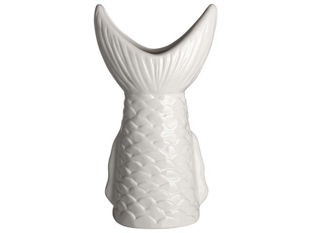 ECP Designs Limited Vase Fish Tail White