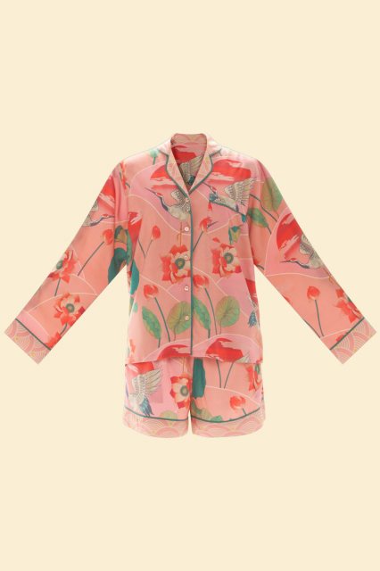 Powder Crane At Sunrise Supersoft Summer Pyjamas