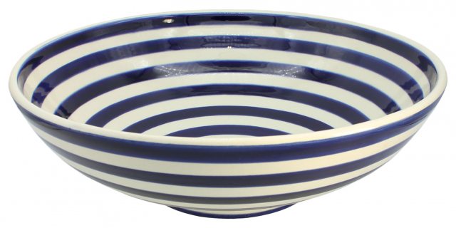 Cobalt Swirl Serving Bowl