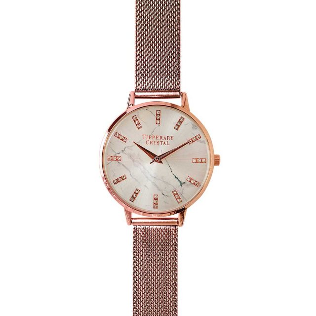 Tipperary Crystal Malibu Rose Gold Watch