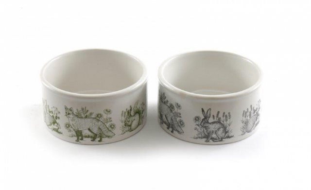 Forest Toile Pet Bowl - Small