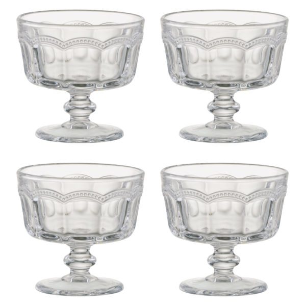Artland Pearl Ridge Mini Trifle Bowls Set of 4