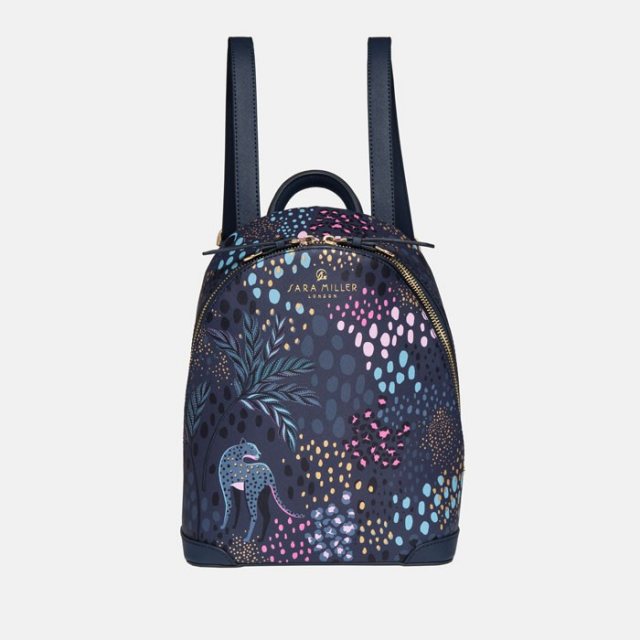 Sara Miller Midnight Leopard Mini Backpack