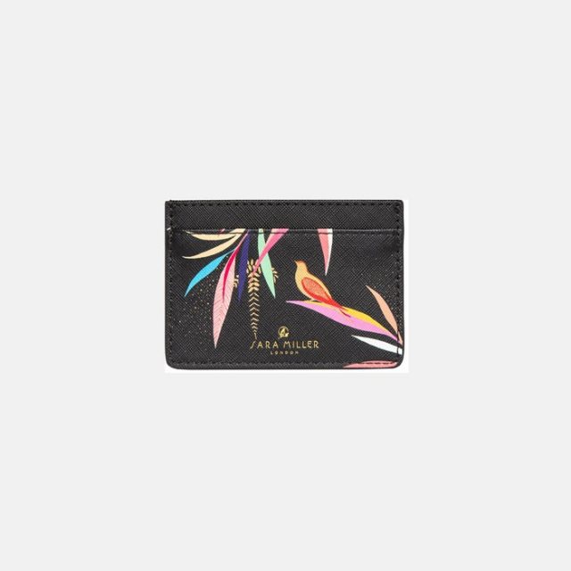 Sara Miller Black Bamboo Card Holder