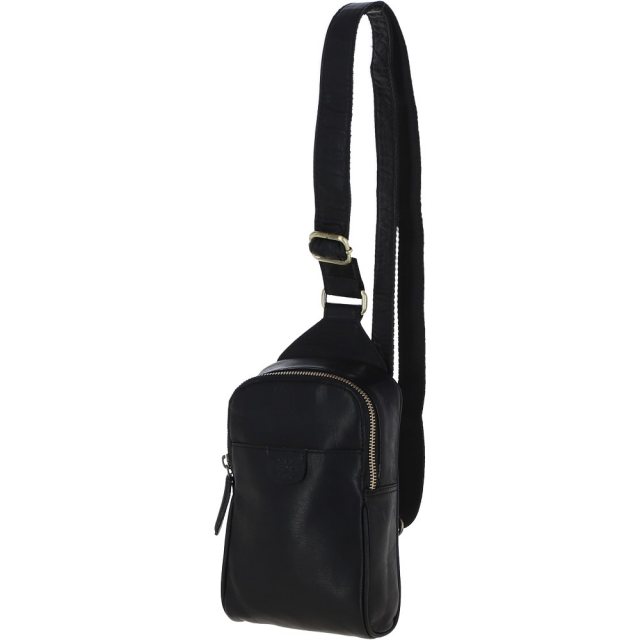 Ashwood Leather Sling Bag Black