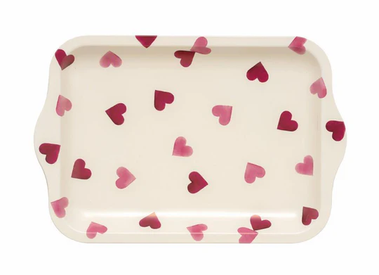 Emma Bridgewater Pink Hearts Small Tin Tray