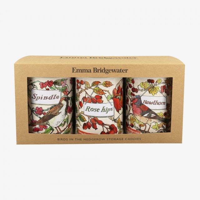 Emma Bridgewater Birds In The Hedgerow Set of 3 Round Caddies