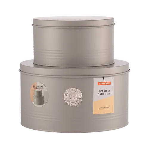 Typhoon Living Grey Set of 2 Cake Tins