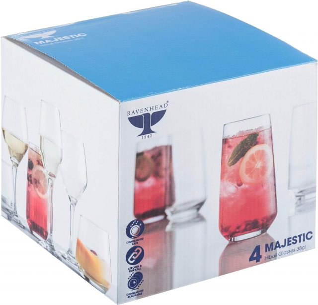 Ravenhead Majestic Set of 4 Hiball Glasses