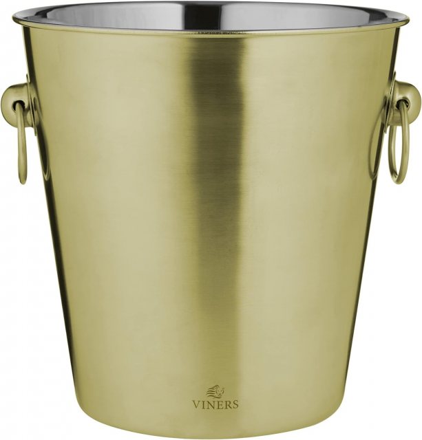 Viners Gold Champagne Bucket With Handles