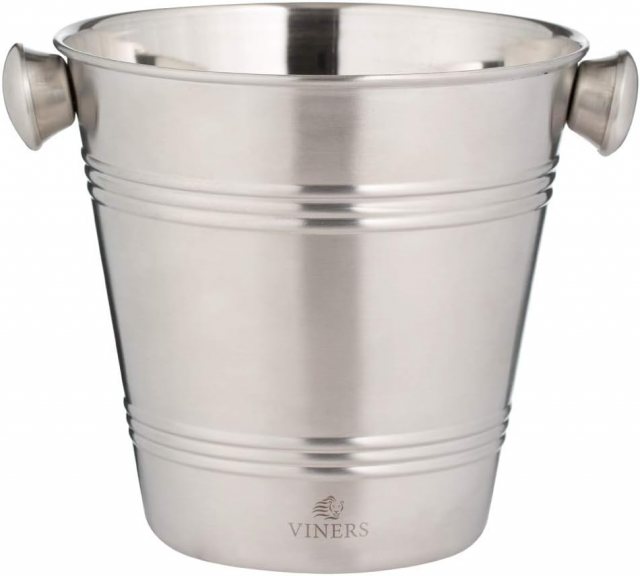 Viners Silver Ice Bucket With Handles