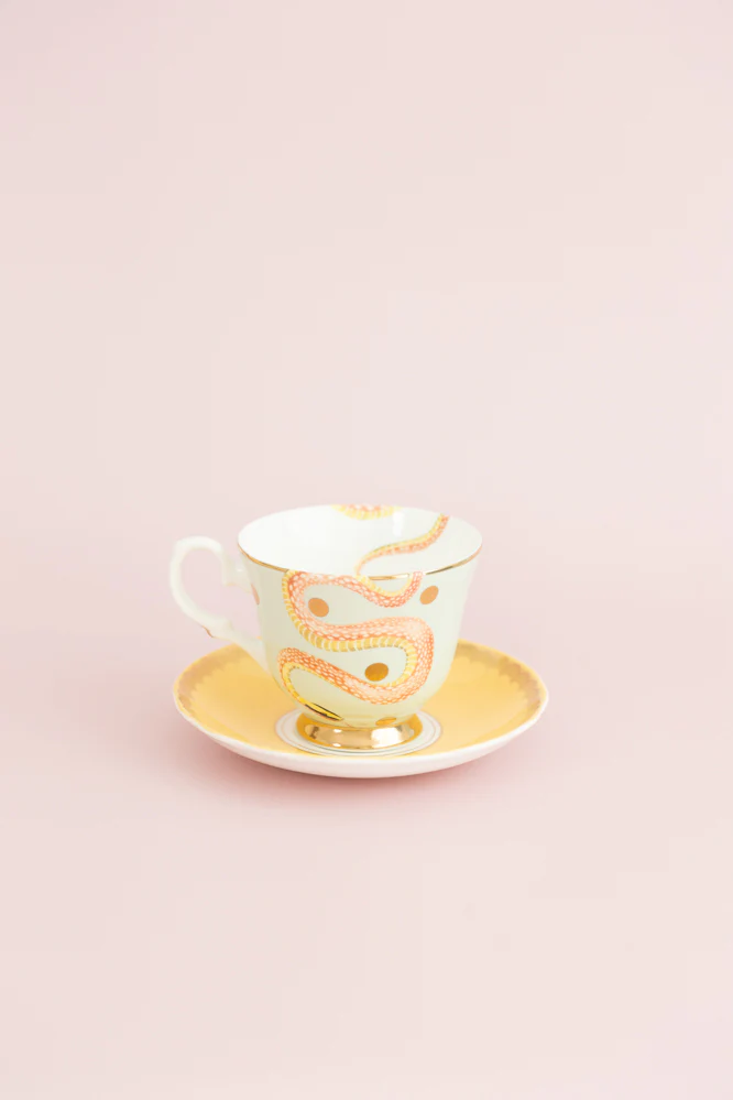 Yvonne Ellen Snakey Teacup & Saucer