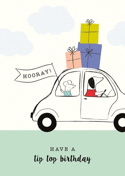 Call Me Frank Hoorah Tip Top Birthday Greetings Card