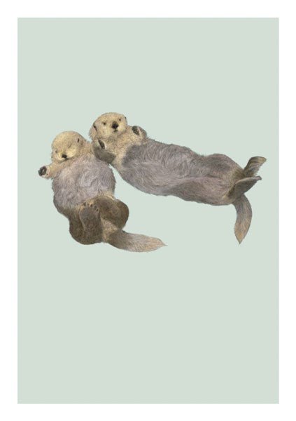 Ben Rothery Sea Otters Greeting Card