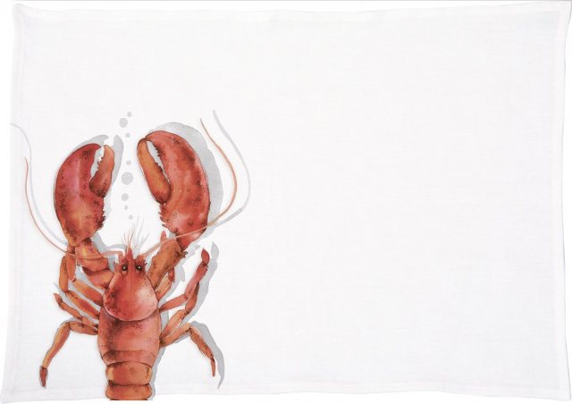 IHR Lobster Coral Fabric Placemat